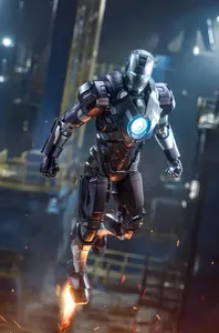 Figura de Acción Original de ZD Toys Marvel Los Vengadores, Iron Man Mark10 Mark18 (Casanova), PVC, Escala 1:10, 7 Pulgadas, Juguete para Adultos - Product Image 2