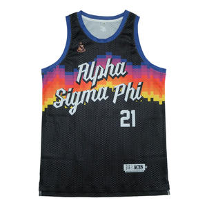 Camisetas de Baloncesto Deportivas Personalizadas con Malla, Uniformes de Equipo Impresos Personalizados para Hombres/Niños/Mujeres/Ropa de Baloncesto Unisex - Product Image 3