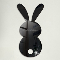 Acrylic Mirror Sticker 3D Decorative Wall Stickers With Custom Shape Cartoon Hello Kitty Mirror Gift Decoration