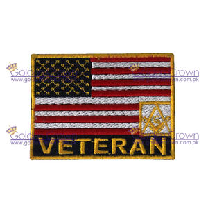 แผ่นผ้าปักลายธงอเมริกันอิฐ - Product Image 1