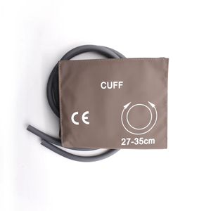 Y tế tái sử dụng PU dành cho người lớn Vòng Đeo Tay Huyết Áp <span class=keywords><strong>Cuff</strong></span> đôi ống Ống <span class=keywords><strong>NIBP</strong></span> <span class=keywords><strong>Cuff</strong></span> với bàng quang cánh tay CIR 27-35cm - Product Image 2