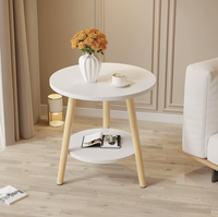 Table basse moderne et élégante pour la maison - Table d'appoint/chevet ronde nordique multifonctionnelle pour le salon, le canapé et le balcon
