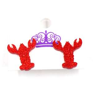 ERS902ER1963 1Pair New Product CN Stud Earring for Women Lobster <strong>Crab</strong> TRENDY Acrylic <strong>Jewelry</strong> Titanium Steel - Product Image 1