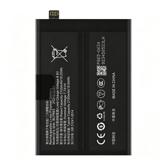 Built-in Replacement Phone Battery BLP863 for VIVO Mobile Phones Rechargeable Li-ion Battery High Quality