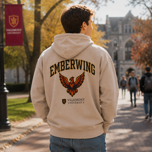 Sudadera con Capucha Personalizada para Hombre, Diseño Deportivo Universitario, para Fanáticos del Hockey sobre Hielo, Estilo Vintage - Product Image 2