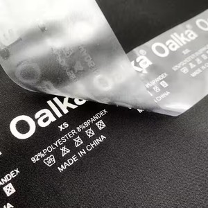 Tùy chỉnh logo của bạn in nhãn truyền nhiệt may nhãn sắt trên quần áo có thể giặt cổ áo nhãn Áo sơ mi thẻ <span class=keywords><strong>3D</strong></span> in T-Shirt - Product Image 3