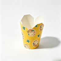 Boîte à emporter jetable en papier kraft biodégradable, écologique, résistante à la graisse, de qualité alimentaire, personnalisée, durable et brillante