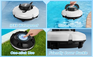Robot Limpiafondos Inalámbrico Recargable, Aspiradora Automática Subacuática con Funciones Lineales Automáticas Flexibles - Product Image 4