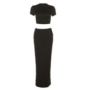 Robes décontractées pour femmes pour le printemps <span class=keywords><strong>et</strong></span> l'été Jupe taille haute enveloppée avec bouton nu Cross-Season Comfort - Product Image 3