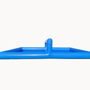 Cancha de Voleibol Inflable Gigante Azul para <span class=keywords><strong>Playa</strong></span>, Campo de Deportes Acuáticos, Canchas Inflables para Piscina con Piscina para Jugar en el Agua - Product Image 3