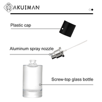 Botella de Perfume de Lujo Única de 30 ml y 50 ml con Caja Magnética de Succión