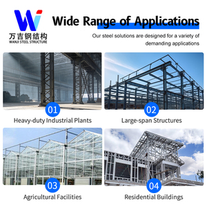 华建重型钢结构仓库，采用Q355 Q235金属框架，适用于物流中心 - Product Image 3