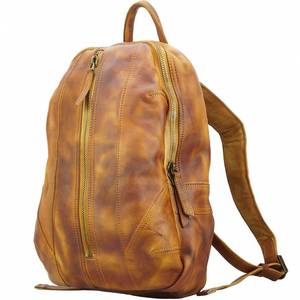 Designer Inspired Handmade Leather <b>Backpack</b> Lightweight Stylish Daypack Featuring Multi <b>Compartment</b> Zipper Storage for Travel - Product Image 1