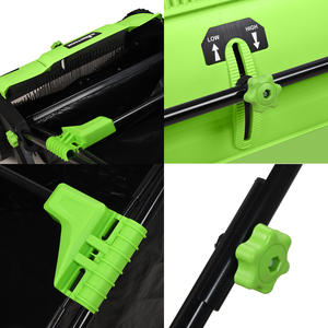 VERTAK Balayeuse manuelle haute performance sans moteur pour jardin et pelouse, chariot de nettoyage extérieur, balayeuse à feuilles à pousser - Product Image 4