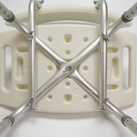 Chaise de douche en aluminium, hauteur réglable, supporte 300 lb, siège de bain léger, facile à nettoyer, antidérapant pour personnes âgées et handicapées
