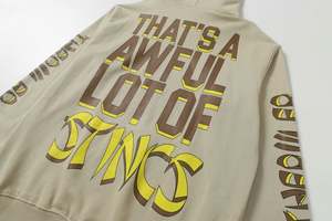 Sudadera con Capucha de Diseño para Hombre, Otoño, 100% Algodón Tejido, Diseño Personalizado COUGH SYRUP Rhime Double Cup - Product Image 4