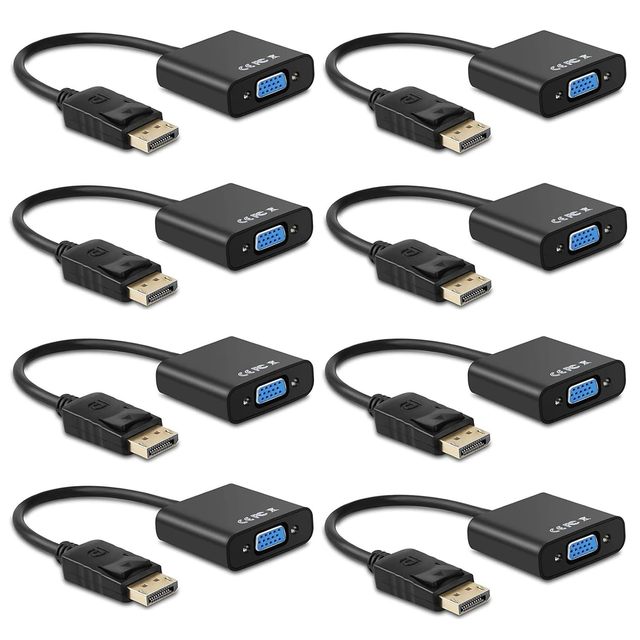 DP Male to VGA 15Pin Female Cable Convertor Adapter Display Port Displayport DP Male to VGA 15pin DP to VGA Connector