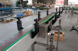 भारी शुल्क परिवर्तन स्टेनलेस स्टील 0/90/180 डिग्री घुमावदार स्लेट श्रृंखला टर्निंग बेल्ट कन्वेयर कन्वेयर - Product Image 5