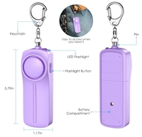 Ensemble de porte-clés d'alarme Porte-clés de sécurité pour enfants adultes femmes seniors