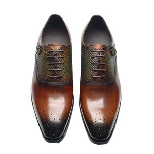 Nouvelles chaussures habillées décontractées multifonctionnelles pour hommes, dessus en cuir véritable, chaussures en cuir pour hommes, vente directe d'usine - Product Image 5