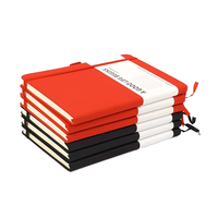 Carnet de notes en cuir A5 personnalisé avec logo, faible MOQ, reliure cousue, 120 feuilles, agenda avec élastique