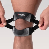 Exercice de course Soulagement de la douleur Genou Stabilisateur Bande Sangle Absorption des chocs Protection Genou Sangle de soutien
