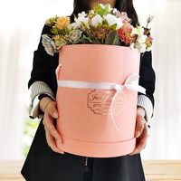 UK Florist Living Vase Box Bouquet Transport Box Water Proof Recyclable Custom logo Floral Flower Bouquet Paper Boxes