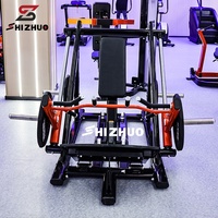 Máquina de remo lineal con carga de placas para entrenamiento de espalda, equipo de gimnasio comercial Shizhuo