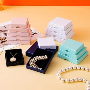 Wholesale Customized Luxury Printed Magnetic Jewelry Cardboard Paper Mini Packaging <b>Box</b> for Ring <b>Earring</b> Bracelet Slide Design - Product Image 5