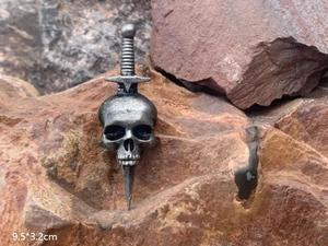 ハロウィーンメタルスカルバッジプレイトリックブローチバッグブローチ - Product Image 6