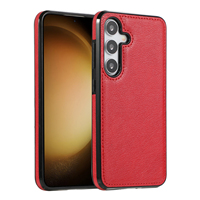 Étui en cuir rétro pour Samsung Galaxy S24 Ultra, coque arrière de luxe pour téléphone