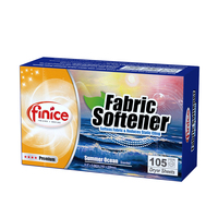 Finice Premium Series Lembaran Pelembut Pakaian Ramah Lingkungan Sekali Pakai Aroma Bunga Kandungan Aktif Tinggi untuk Cucian Pakaian