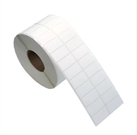 Rouleaux d'étiquettes en papier couché vierges personnalisables - Stock d'autocollants adhésifs imprimables pour imprimante thermique, codes-barres et étiquettes d'expédition