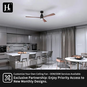 Ventilateurs de plafond LED avec moteur BLDC, pales en bois, télécommande, 3 CCT, chambre à coucher, salon, moteur 100% cuivre - Product Image 6