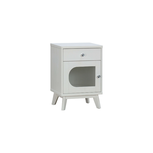 Colección EVEREST, Muebles de Almacenamiento Modernos para Dormitorio de Madera de Pino Sólido, Elegante Mesa de Noche de Madera - Product Image 1