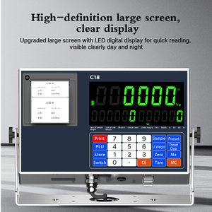 Indicateur de pesage pour camion en acier inoxydable avec imprimante intégrée, précision de 1 g, affichage LED, personnalisation OEM/ODM - Product Image 1