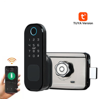 Hoogwaardige Tuya Smart WIFI deurvergrendeling, waterdicht, op afstand bedienbaar met vingerafdruk & TT Lock app, prijs aluminium/stalen deur