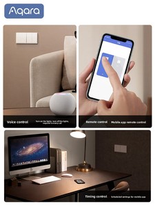 Interrupteur mural intelligent Aqaras Greenmi E1 avec contrôle par application intégré au panneau de contrôle intelligent <span class=keywords><strong>HomeKit</strong></span> pour toute la maison - Product Image 2