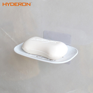 Jabonera ovalada de plástico para montar en la pared, con diseño floral y autodrenaje, para baño. - Product Image 3