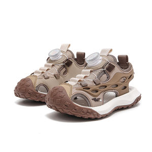 Yeni varış 2025 sevimli pembe sandalet resimleri çocuk kız ayakkabı yürümeye başlayan okula geri hızlı dantel kapalı burunlu güvenlik ayakkabıları 28-39 - Product Image 3