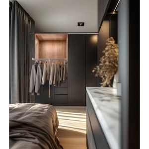 באיכות גבוהה מתכת עמיד למטה ארון מוט בגדים תליית בגדים מתלה ארון בגדים מתלה ארון בגדים - Product Image 2