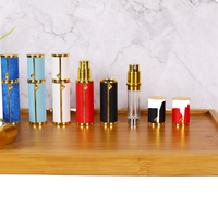 Flacon de parfum de voyage personnalisé de luxe de 5 ml, cylindrique, rechargeable, avec impression sur écran, atomiseur en aluminium à ouverture facile