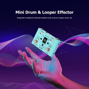 <span class=keywords><strong>M</strong></span>-VAVE LOST TEMPO Pedal de Efectos de Batería y Looper, Efector Mini 2 en 1 Looper y Caja de Ritmos, Pedal Looper con Doble Interruptor de Pie - Product Image 4