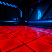 UNOXINE Digital LED DMX512 RGBW Interaktive Tanzfläche Fliesen Weiß & Schwarz Pixel Sensor Panels für Nachtclub Hochzeit & Events