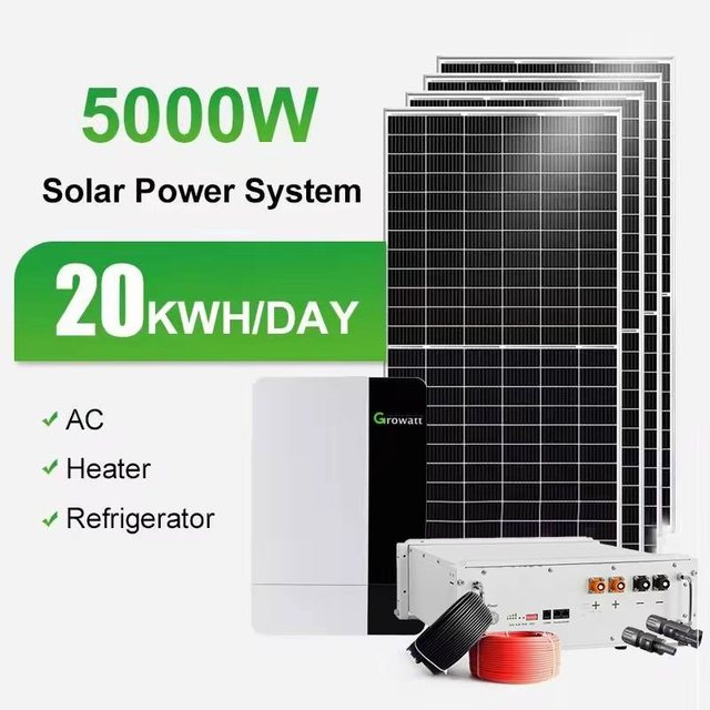 Solar Panel System 3Kw 5Kw 10Kw Off Grid Island Solar Energy Battery Storage System
