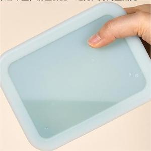 Boîte alimentaire en silicone à double compartiment, sans BPA, réutilisable, compatible micro-ondes et lave-vaisselle, étanche, écologique, vente en gros - Product Image 3