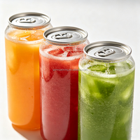 Bocal en plastique PET de haute qualité avec anneau de traction pour canettes de café, soda, bière, jus et autres boissons – Transparent et souple