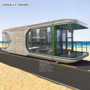 Maison de bord de mer avec matériaux résistants à la corrosion pour propriété frontalière sur la plage, capsule spatiale - Product Image 3