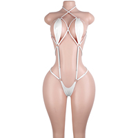 Tenue de strip-teaseuse exotique, bikini, soutien-gorge, cuir verni brillant, vêtements de club, lingerie de performance, maillot de scène, maille, une pièce, costume sexy