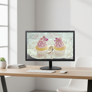 จอคอมพิวเตอร์ยอดนิยมขนาด 18.5 นิ้ว สำหรับสำนักงาน ธุรกิจ ราคาถูกจากโรงงาน OEM จอเกมมิ่งแบบตั้งโต๊ะ แสงสีฟ้าต่ำ - Product Image 2